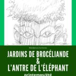 affiche jardin de brocéliande et l'antre de l'éléphant