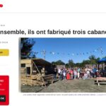 photo article ouest france de faites des cabanes