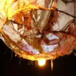 le sein des cieux , instllation art textile de Seza Querrien